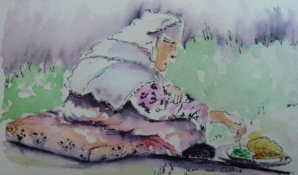 Vieille femme en Cappadoce